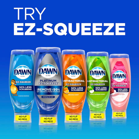 Dawn EZ-Squeeze Ultra Dish Soap Dishwashing Liquid, Original, 22 fl oz (Pack of 2) - Ruhaa Store